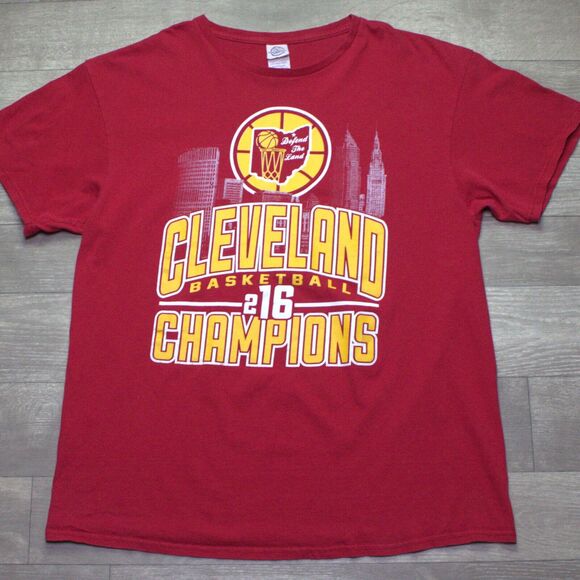 Cleveland Cavaliers Champions 2016 Defend The Land T Shirt Large - Picture 2 of 4